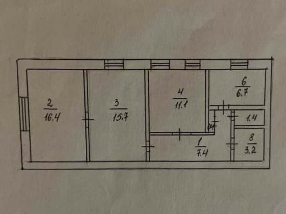 Продаж 3-кімнатної квартири Власовка