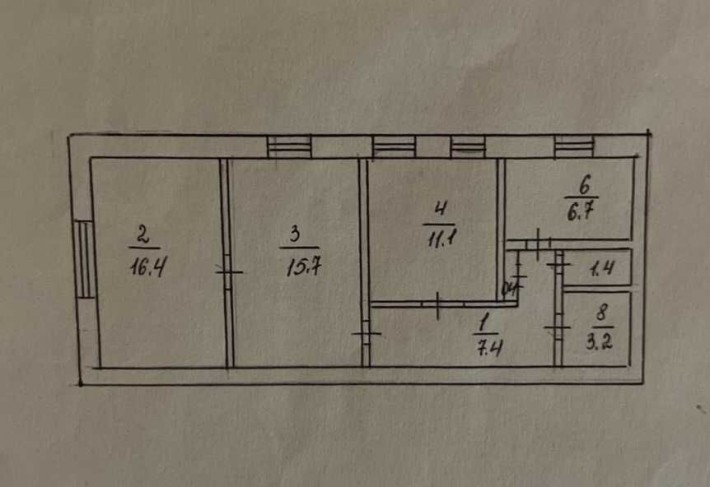 Продаж 3-кімнатної квартири - фото 1