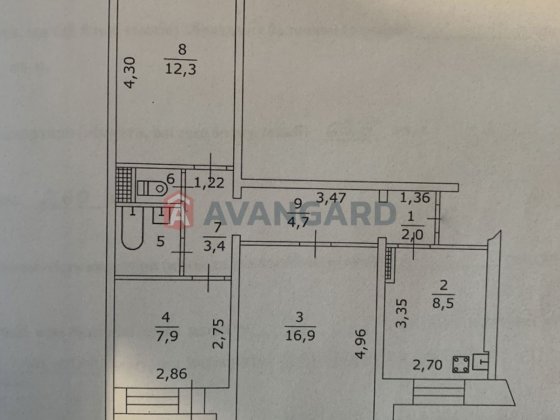 Продаж 3-х кімнатної квартирі / Лівий берег 10 МКР Каменское