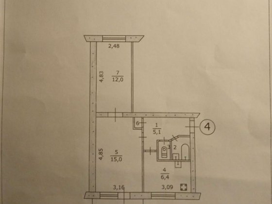 Продам , двокімнатна , Черьомушкі , Україна
