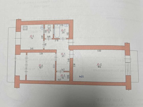 Продажа 2-х  комнатной Киевского проекта(Пентагон) Измаил