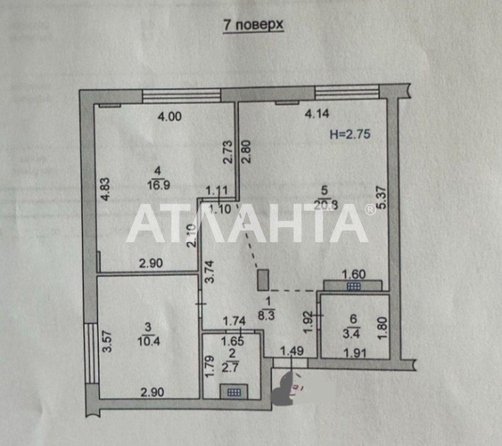 2-ка. Квартира 63м2 . Новострой. Морской - фото 1