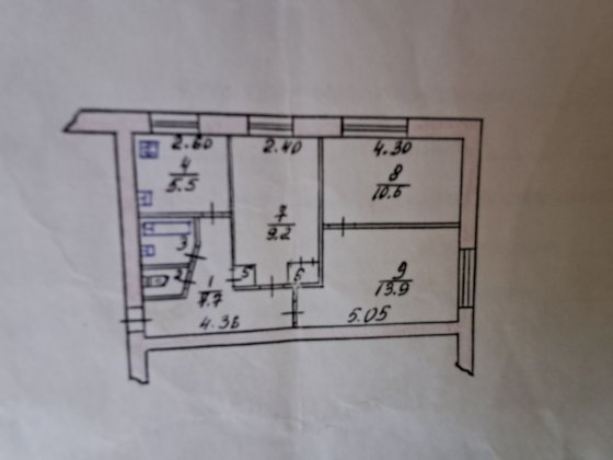 Продам 3-х кім.квартиру без ремонту під бізнес або  житло Коростень