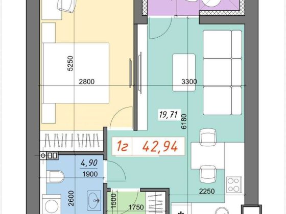 Продаж просторої 1к квартири біля метро Академмістечко Коцюбинское