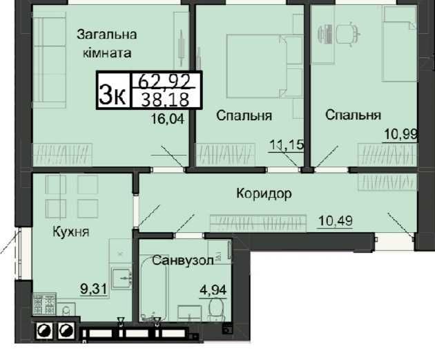 Продаж квартири у новобудові Кременець ЖК Манхеттен Сіті - фото 1