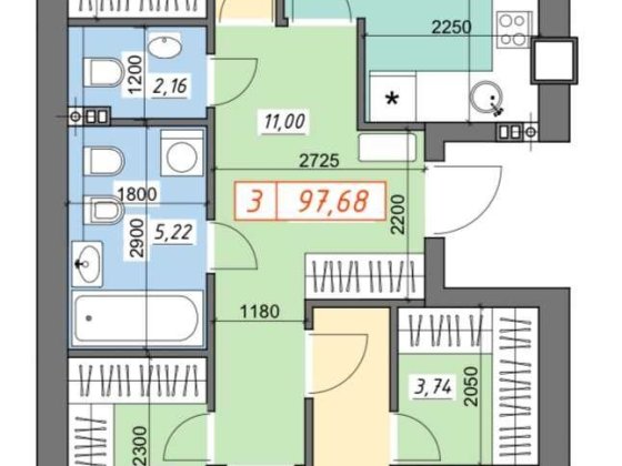 Продаж просторої 3к квартири поруч з Академмістечком Коцюбинское