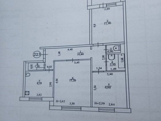 Продам квартиру 3х комнатную. Краматорск