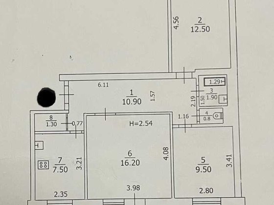 Три комнаты (начат ремонт) , Дворцовая 38 , рядом с 35 школой . Краматорск