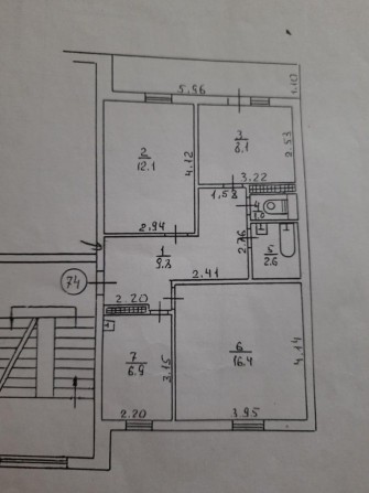 Продам3 кімнатну квартиру - фото 1