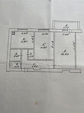 2 - кімнатна квартира в місті  Очаків - фото 1