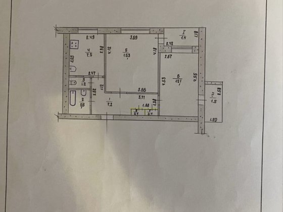 Продам 2к кв Ао газ