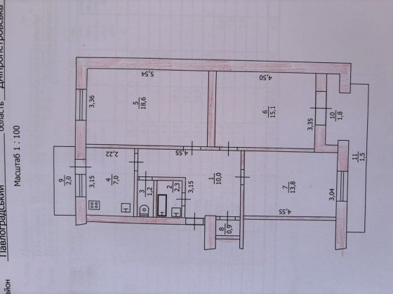 3-х кв в центре Павлограда Павлоград