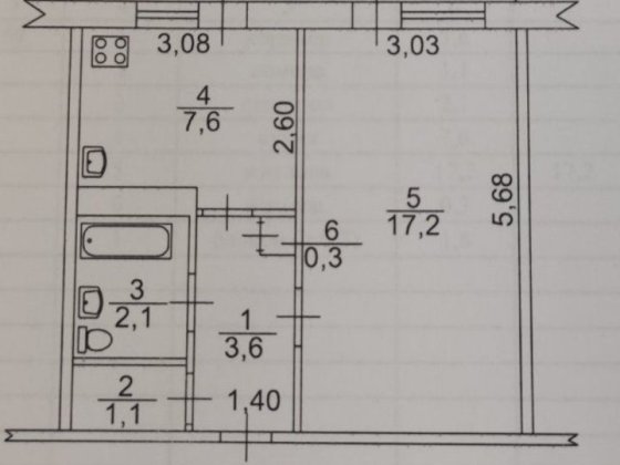 1 кімнатна квартира ПЗТО Павлоград