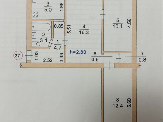 Квартира 3х кімнатна / Павлоград / центр Павлоград