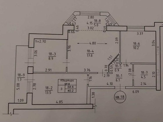 Продаж 3-кімнатної квартири в новому ЖК в центрі м. Сміла Сміла