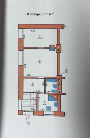 2-кімнатна квартира, під ремонт, м. Хотин - фото 1