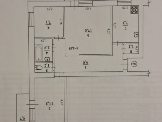 Продам  трикімнатну квартиру Шостка