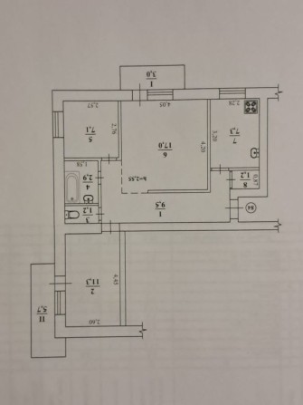 Продам  трикімнатну квартиру - фото 1