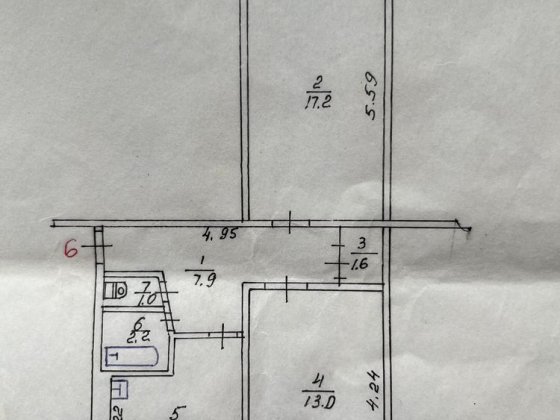 Продам 2-х кімнатна квартира під ремонт Никополь