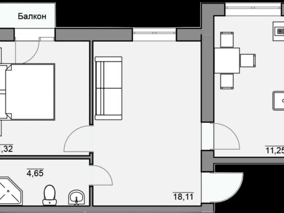 Продаж 2к квартири 46 кв. м в новому жк "Баварія" Березина