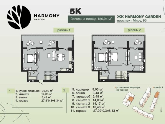 Пентхаус в ЖК Гармонія на етапі здачі. Виставка Хмельницкий