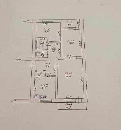 3 кімнатна квартира . Центр міста. - фото 1