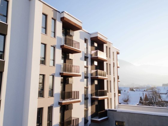 Видова Однокімнатна квартира 45 м2 з балконом в новобудові жк "MISTO" Тячев