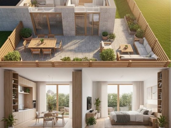 2-кімнатна квартира з двориком Білогородка 1 поверх $31487 Белогородка