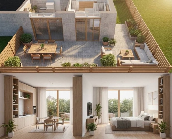 2-кімнатна квартира з двориком Білогородка 1 поверх $31487 - фото 1