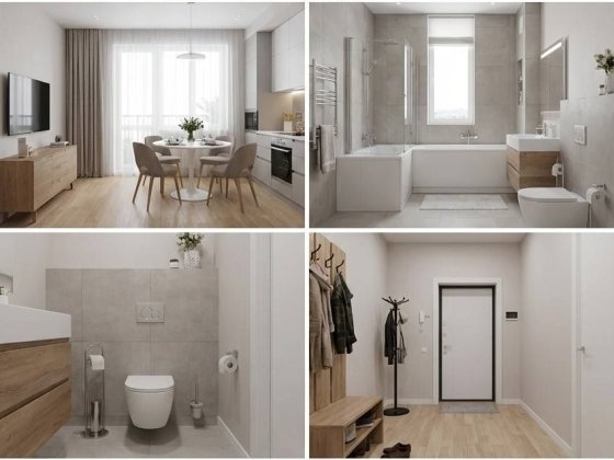 2-кімнатна з власним двориком 48 м² ЖК Емірайтс Білогородка під Києвом Белогородка