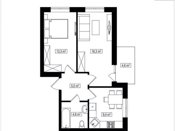 Готова Двухкімнатна квартира в Білогородці! Білогородка