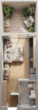 1-кімнатна квартира з двориком Білогородка 1 поверх $11907 - фото 1