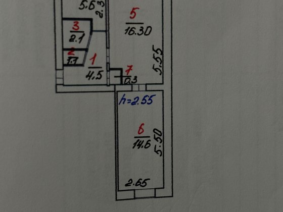 Квартира двокімнатна Снигиревка