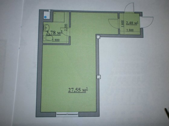 Продам 1 ком.квартиру Великодолинское