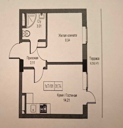 Продам від хазяїна двокімнатну квартиру в ЖК "Urban Market" - фото 1