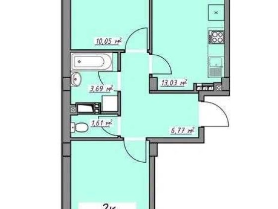 Продам нову 2-кімнатну квартиру в ЖК «7 НЕБО» Авангард