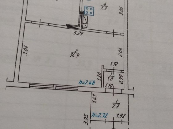 Двохкімнатна квартира Розсошенці