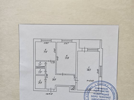 Продам квартиру в м.Кобеляки Кобеляки