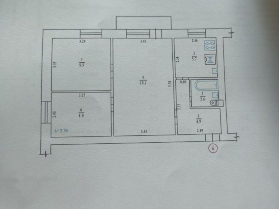 Продам 3 кімнатну квартиру в центрі Решетилівки Решетилівка