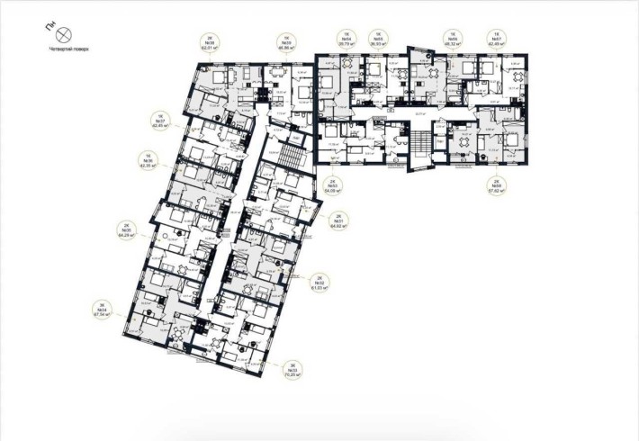 3-кімнатна квартира | старт продажу | 68м2
Млинів | вид на річку - фото 1
