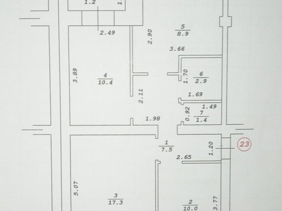 Трикімнатна квартира по вул. Нововокзальна 10 Кролевец