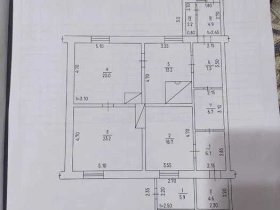 Велика 3 х кімнатна квартира 120 кв.м  на два виходи під ремонт Жашків