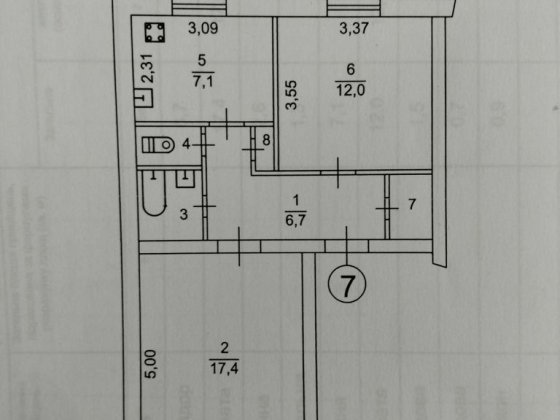 Продажа 2х комн. 4 эт. 5-тиэтажки Куриловка