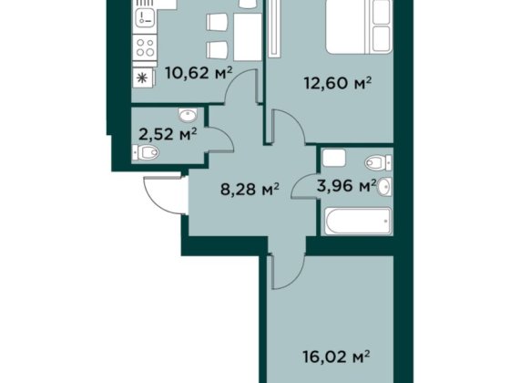 Двокімнатна квартира Буча Буча