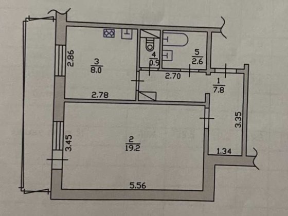 Продається 1к. по С.Петлюри біля АТБ! Бровари