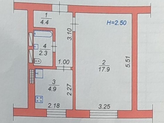 Продам однокімнатну квартиру в центрі Вишневого Вишневое