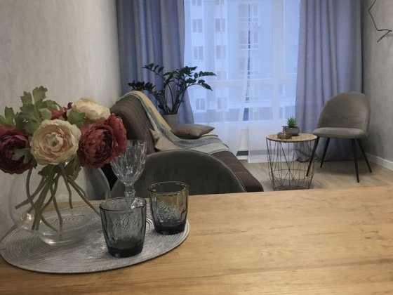 Нова 1-к квартира з ремонтом в Бучі з мінімальним оформленням Буча