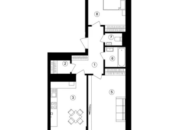 Продам 2к квартиру від власника ЖК One House Вишневое