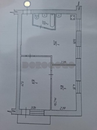 Продаж  2-кім. кв-ри 51.6 м2  по вул. Святошинська, м.Вишневе - фото 1
