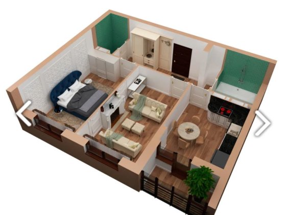 Без% ЖК Променада 2к квартира 63,5 м.кв. З документами Сонячна сторона Вишневое